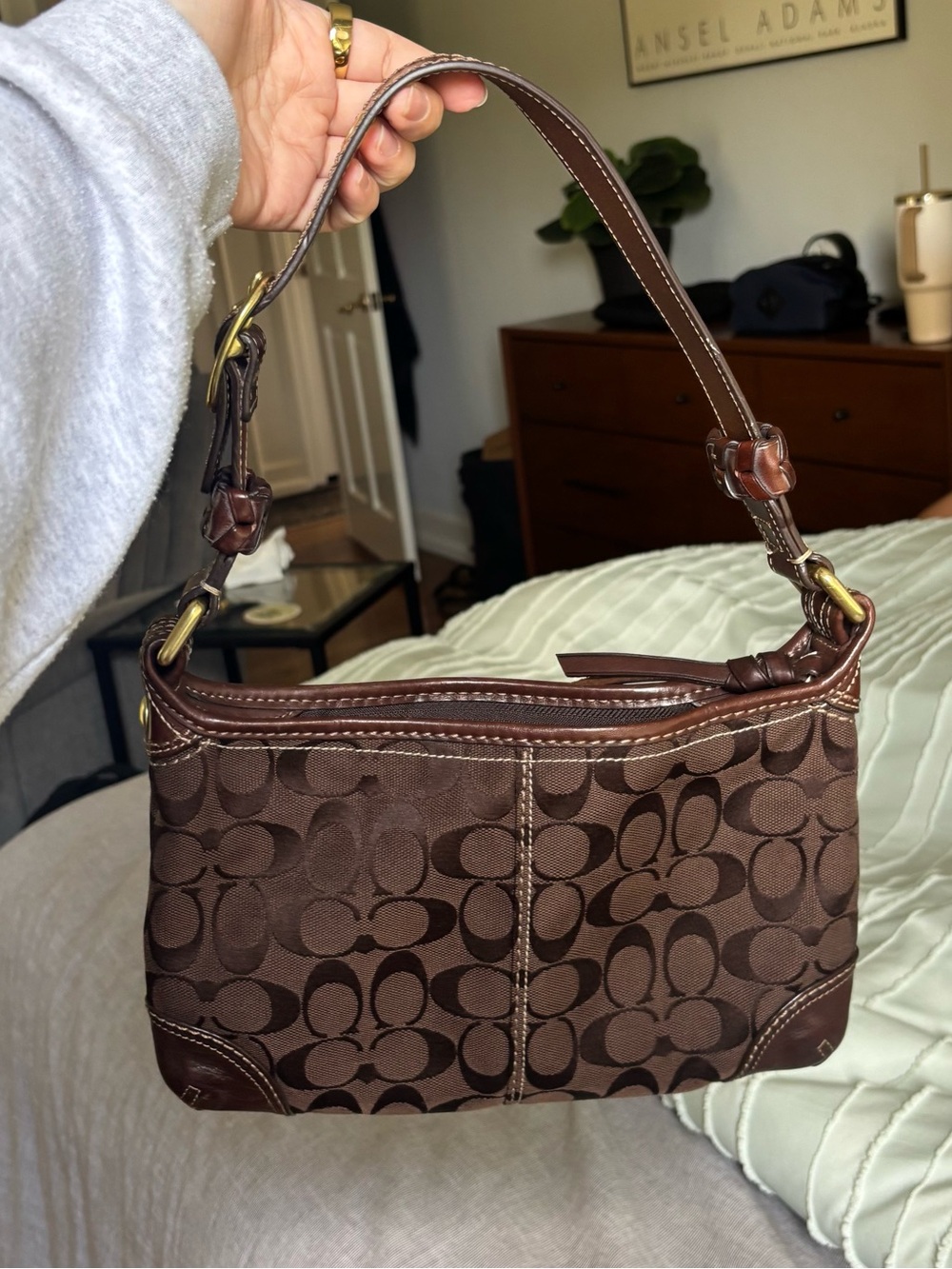 Vintage Coach Brown Shoulder Bag